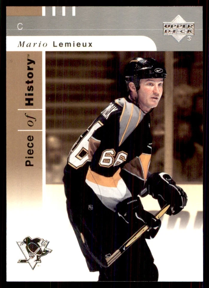 2002-03 Upper Deck Piece of History Mario Lemieux Pittsburgh Penguins #72 - Image 1 of 2