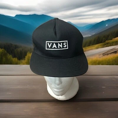 Vans MN Easy Box Snapback Hat Cap Black Kids Size - Image 1 of 4