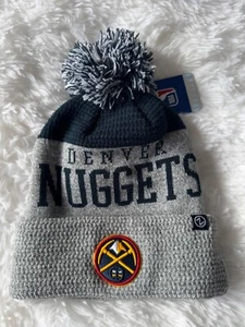 Denver Nuggets Zephyr Knit Winter Pom Pom Beanie NBA Ski Cap Hat - Picture 1 of 10