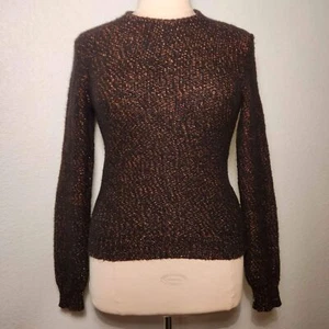 Jean-Louis Scherrer Paris | Vintage Bronze Metallic Pullover Damen Größe M - Bild 1 von 7