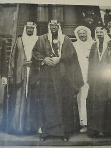 Rare French Magazine 1937 Photo IBN Saoud  IBN Séoud Saudi Arabia King Hedjaz