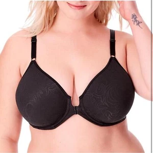 Bali 40B Comfort Revolution Front Close Shaping Underwire Bra Black NEW - Picture 1 of 11