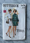 1960s  BUTTERICK Boutique Sewing Pattern #5470 One-Piece Dress/ SZ 12, Bust 34