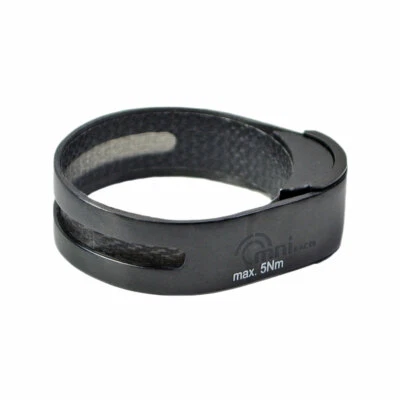 Abrazadera de tija de sillín OMNI Racer WORLDS LIGHTEST CARBON 34,9-35 mm ¡¡SOLO 6 gramos!!  BRILLO Foto 1 de 4