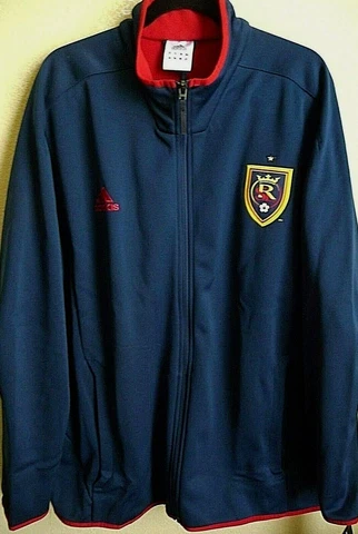 Men's Adidas Real Salt Lake Soccer Full-Zip Track Jacket 2XL NWT Cover