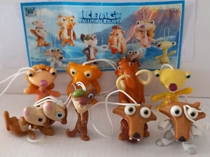 KINDER FERRERO SORPRESINE SERIE COMPLETA ICE AGE ERA GLACIALE COLLISION +CARTINE - Imagen 1 de 10
