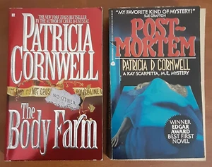 Patricia Cornwell LOT of 2 PB Books mystery crime murder Post-Mortem Body Farm - Picture 1 of 16