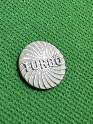 Vintage Milton Bradley 1989 Crash Canyon TURBO TOKEN original game part piece - Image 1 of 2