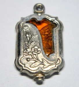 GEORGIAN POCKET WATCH FOB ORANGE - Picture 1 of 3