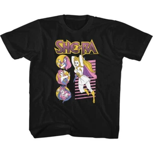 Camiseta juvenil de Masters of the Universe personajes de dibujos animados She-Ra y Evil Lyn ect - Imagen 1 de 3