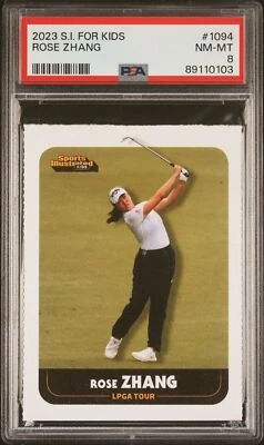 2023 S.I. For Kids Rose Zhang #1094 PSA 8 Rookie LPGA RC Star - Image 1 of 2