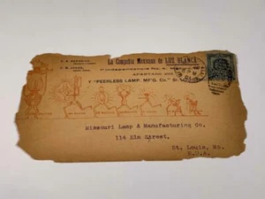 c.1910 PEERLESS LAMP CO. St. LOUIS Missouri Great Cover Artwork Envelope - Picture 1 of 2