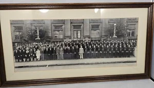 1940's DES MOINES POLICE DEPARTMENT FRAMED UNDER GLASS PHOTOGRAPH CITY OFFICIALS - Picture 1 of 10