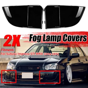 2x Front Bumper Lamp Cap Fog Light Covers for Subaru Impreza WRX STI 04-2005 - Foto 1 di 10
