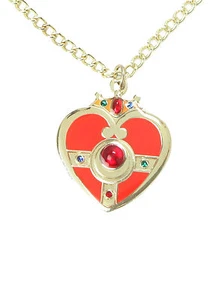 NUEVO SAILOR MOON CORAZÓN CÓSMICO EN TONO ROJO Y DORADO Colgante Collar Bisutería - Imagen 1 de 2