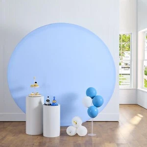Outpain 6.5FT Baby Blue Round Arch Backdrop Cover for 6.5FT/6.6FT Circle Arch... - Picture 1 of 6