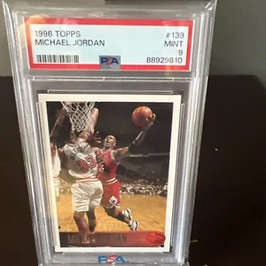 1996-97 Topps Michael Jordan #139 PSA 9 Chicago Bulls losa fresca - Imagen 1 de 3