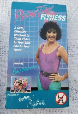Bev Harris Prime Time Aerobics vhs video 80s exercise leotards legwarmers fun - Image 1 of 2