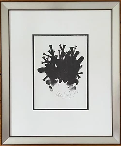 Günther Uecker Nagelkreuzung Offsetlithographie 1987 - Bild 1 von 3
