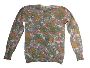 JERSEY ESTAMPADO FLORAL ABSTRACTO ICÓNICO VINTAGE - Imagen 1 de 3