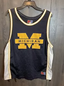 Camiseta deportiva de baloncesto vintage de los Michigan Wolverines Match1 cosida XL - Imagen 1 de 7