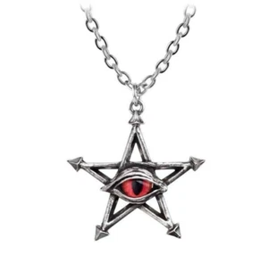 Alchemy RED CURSE Pendant Necklace Evil Eye Protection Amulet - P805 - Picture 1 of 4