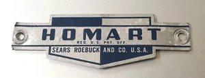 Vtg HOMART Brand Appliance Badge or Emblem: Sears Roebuck & Co; Air Conditioner? - Picture 1 of 2