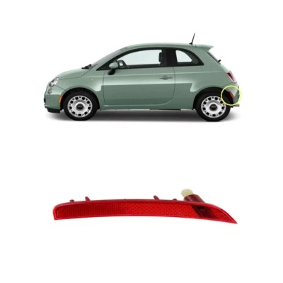 Para 2012-2017 Fiat 500 marcador traseiro luz refletora lateral do passageiro - FI2865100 - Imagem 1 de 4
