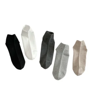 5 Paar Herren Baumwolle tief geschnittene kurze Socken Stretch Sommer Sport atmungsaktiv Socken - Bild 1 von 16