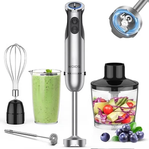 1000W 5-in-1 Immersion Blender Hand 12 Speed Electric Handheld Blender Stick NEW - Picture 1 of 10