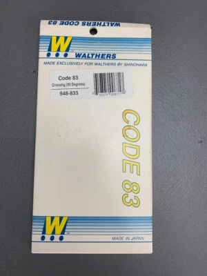 HO Walthers 948-833 Crossing 90 Degrees Nickel Silver NIB! HO SR - Image 1 of 2