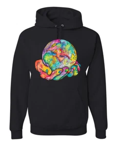 Sudadera con capucha unisex Rainbow Painted I've Got The Whole World diseño Dean Russo - Imagen 1 de 12