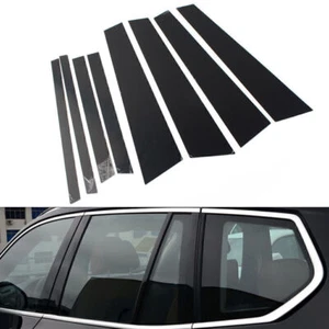 8pcs Glossy Black Set Pillar Posts Door Window Trim For BMW X3 F25 2011-2017 - Imagen 1 de 13