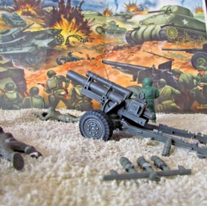 Vintage 1960s T.Cohen Battleground Playset U.S. ARMY Howitzer Cannon "Firing" - Picture 1 of 11