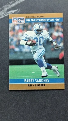1990 Pro Set Football #1 Barry Sanders Lions - Image 1 of 2