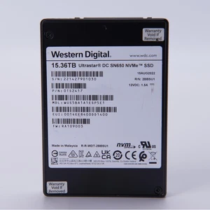 12x Western Digital Ultrastar SN650 NVMe 15.36TB WUS5BA1A1ESP5E1 U.3 PCIe4.0 SSD - Picture 1 of 8