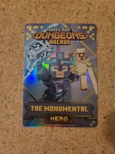 Minecraft Dungeons Arcade Cards: The Monumental Hero Card - Picture 1 of 2