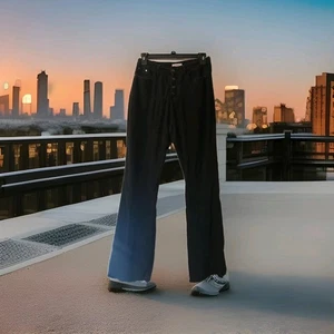 Red Bottoms Jeans Women 13/31 Black Dark Wash Stretch Skinny Button Fly - Picture 1 of 20