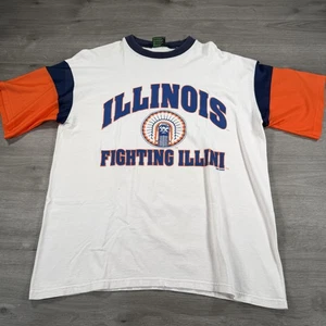Camisa De Colección Illinois Fighting Illini Para Hombres XL NCAA Universidad Años 90 Defectos - Imagen 1 de 10