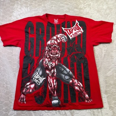 Y2K Tapout MPS Ground N Pound All Over Print Shirt Sz XL UFC Fighting - Image 1 of 4