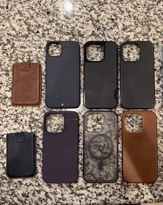 Lote de 5 fundas para iPhone 14 Pro, 1 funda para iPhone 13, 2 carteras Foto 1 de 3