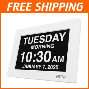 Compact High-Resolution Day Clock for Elderly - Picture 1 of 9