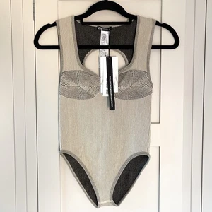 Body a costine Zara beige Limitless ContourCollection nuovo con etichette taglia XS-S - Foto 1 di 7