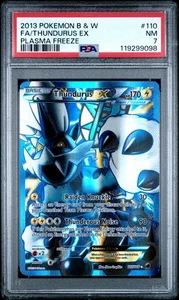 2013 POKEMON PLASMA FREEZE THUNDURUS EX #110 ULTRA RARE PSA 7 NM #119299098 - Picture 1 of 2