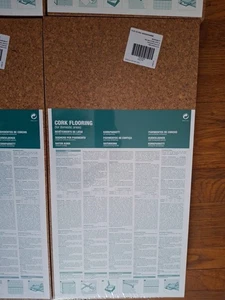 Portugal Cork Floating Flooring New 600x300x4mm (23.63X11.81") 19.375 Sq Ft/Pac - Picture 1 of 13