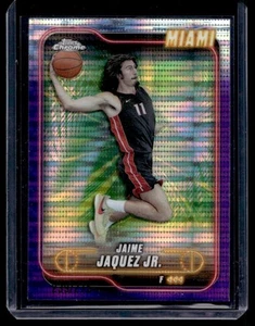 2025-26 Topps Chrome Purple Sonar Jaime Jaquez Jr. 239/275 Miami Heat #36 - Bild 1 von 2