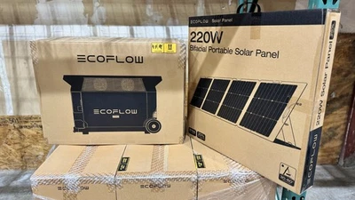 NEW EcoFlow DELTA Pro 3600Wh Power Station + 220W Solar Panel Bundle