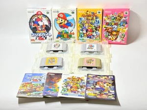 Lot of 4 N64 Games Mario Party 2 3 Mario Kart 64 Super Mario 64 US Seller Tested - Picture 1 of 18