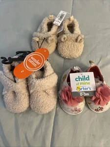 LOT baby girl shoes size 0-6 months  - Picture 1 of 7