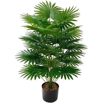 75cm Large Artificial Palm Tree Fake Tropical Plant in Pot Indoor Outdoor Decor - Image 1 of 4